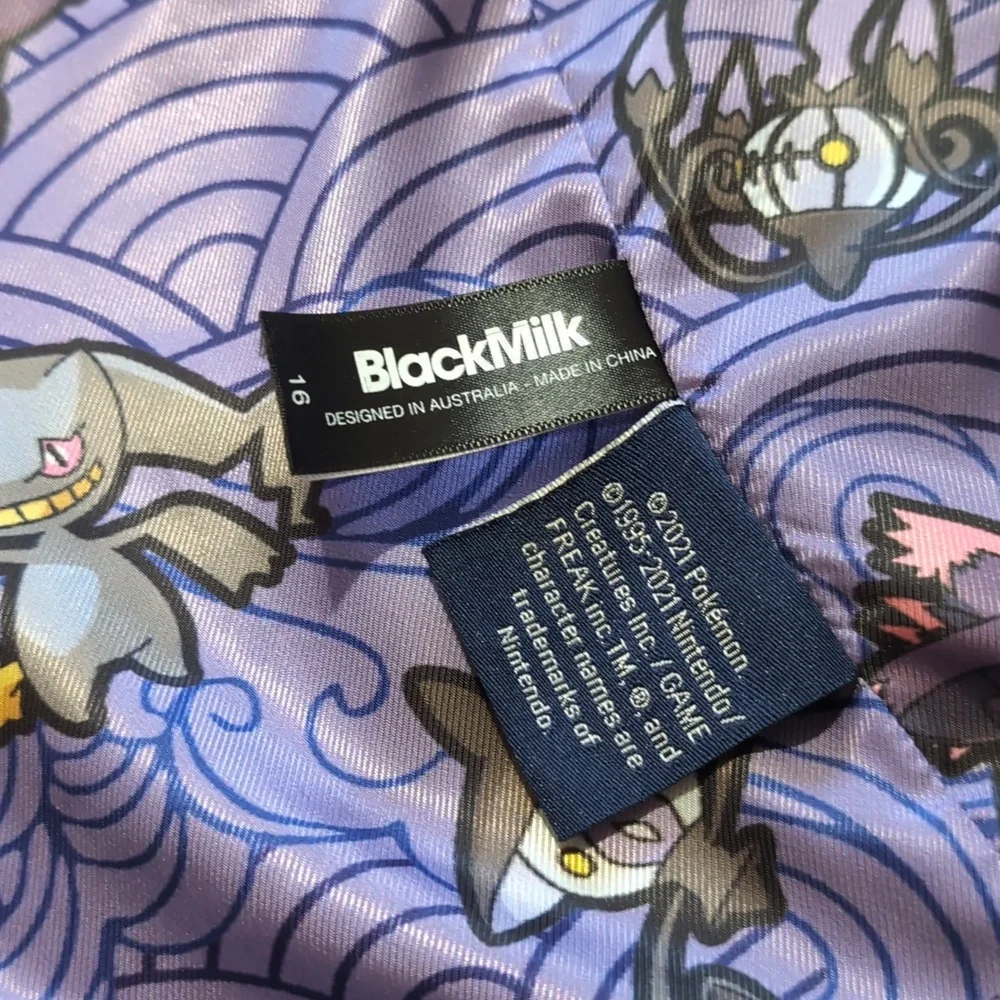 Blackmilk Pokemon Ghost Type Lined Dark Purple Blazer AUS 16 - Picture 12 of 14